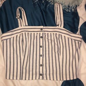 Blue and white tank top from tillys.